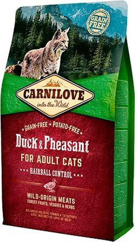 CARNILOVE - Kattenvoer - Kip Eend Fazant - 6kg - Graanvrij