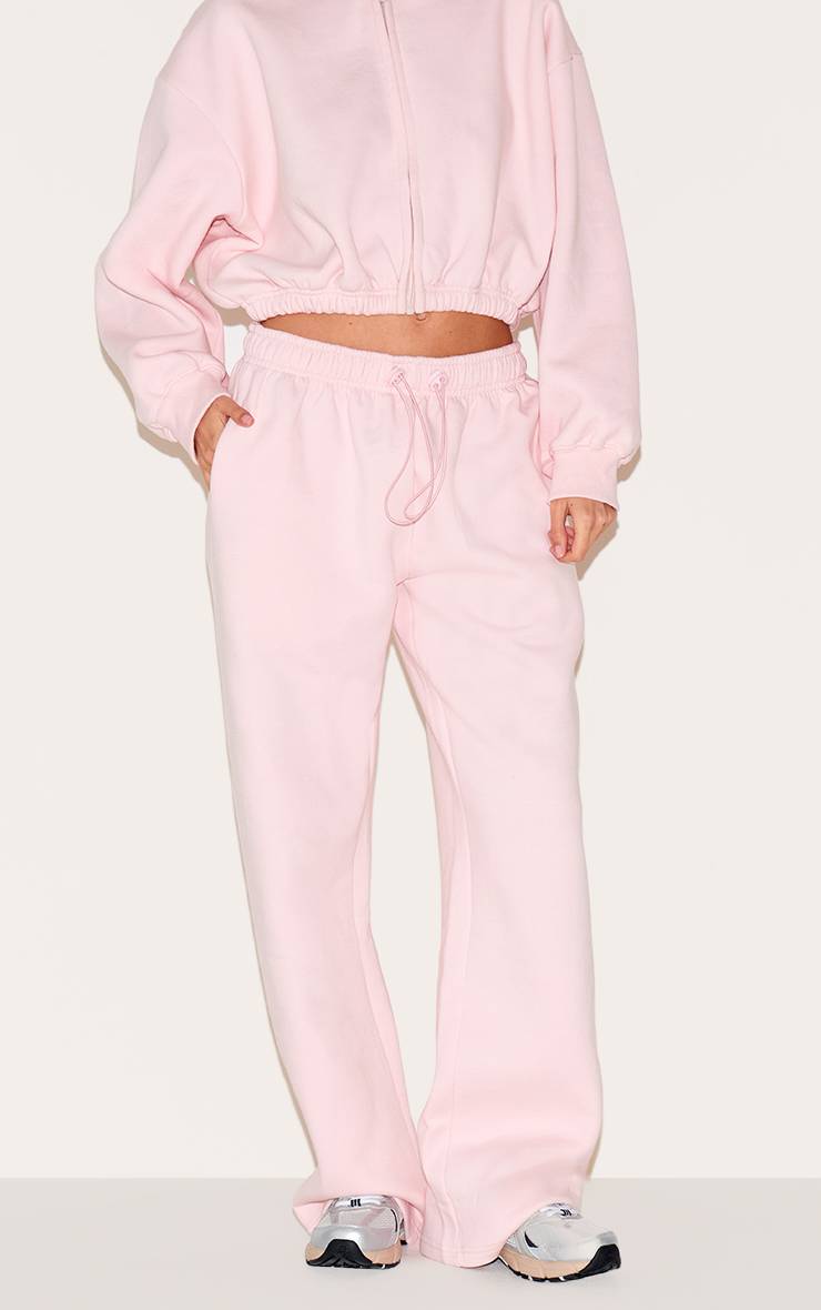 Rose Bébé Joggers Oversize À Ourlets À Cordon De Serrage