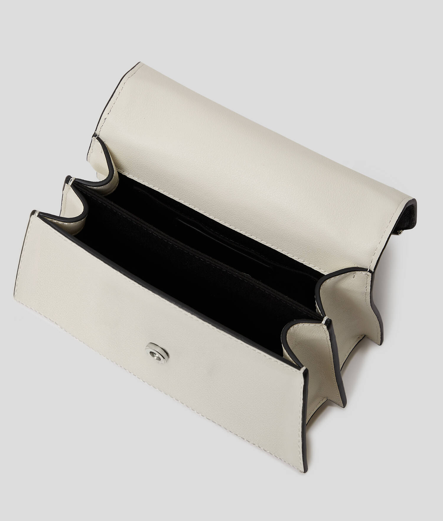 SAC BANDOULIÈRE PONY K/SIGNATURE - Blanc/Noir