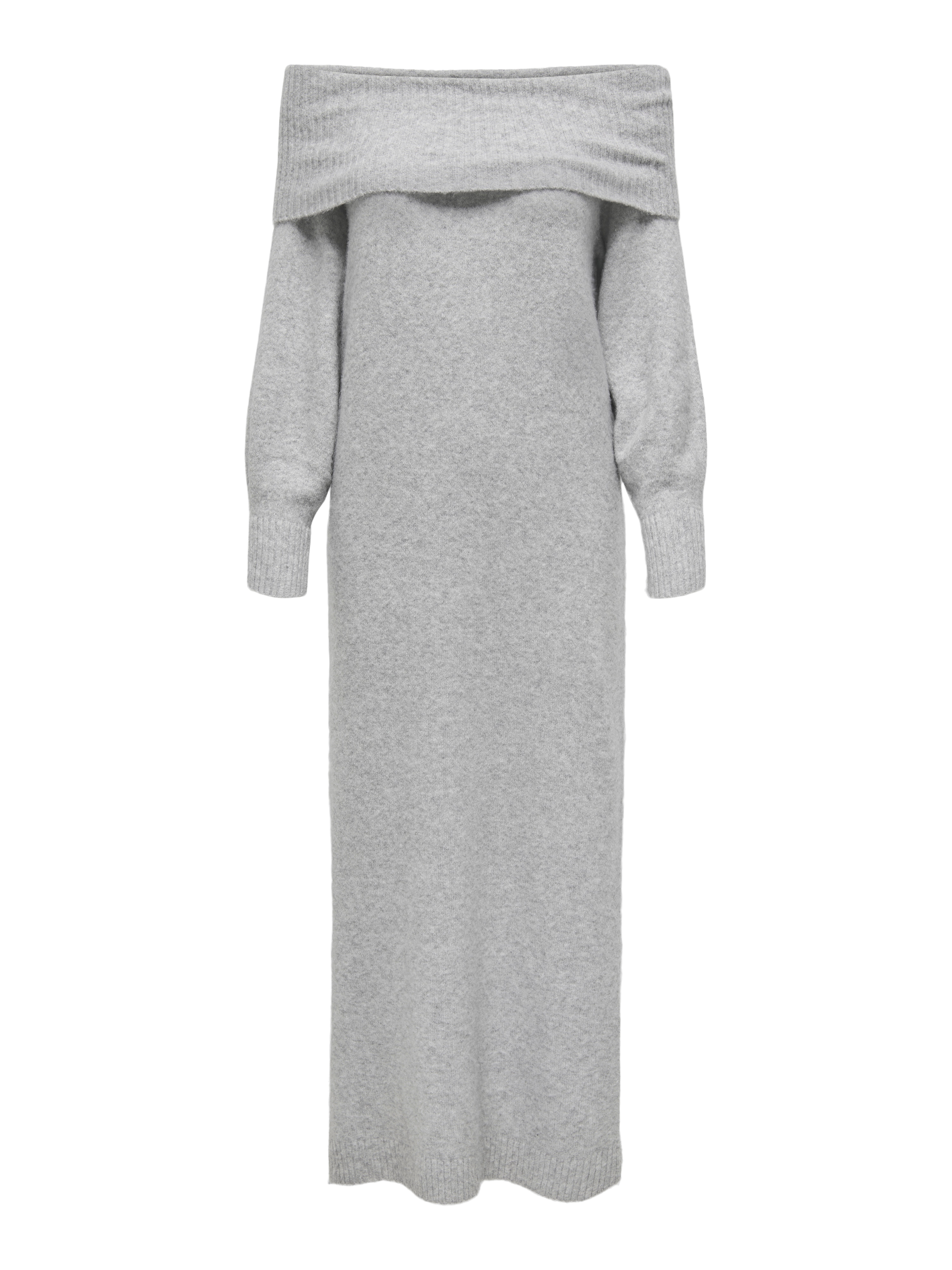ONLODA Midikleid Light Grey Melange