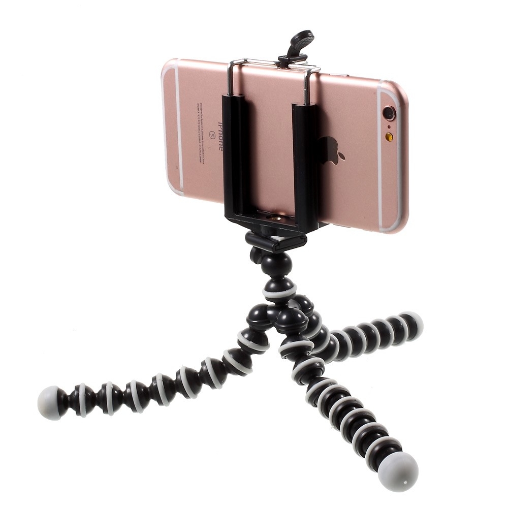 (17cm) Universal Handy Tripod Handy Stativ Halterung Ständer - Schwarz / Weiss