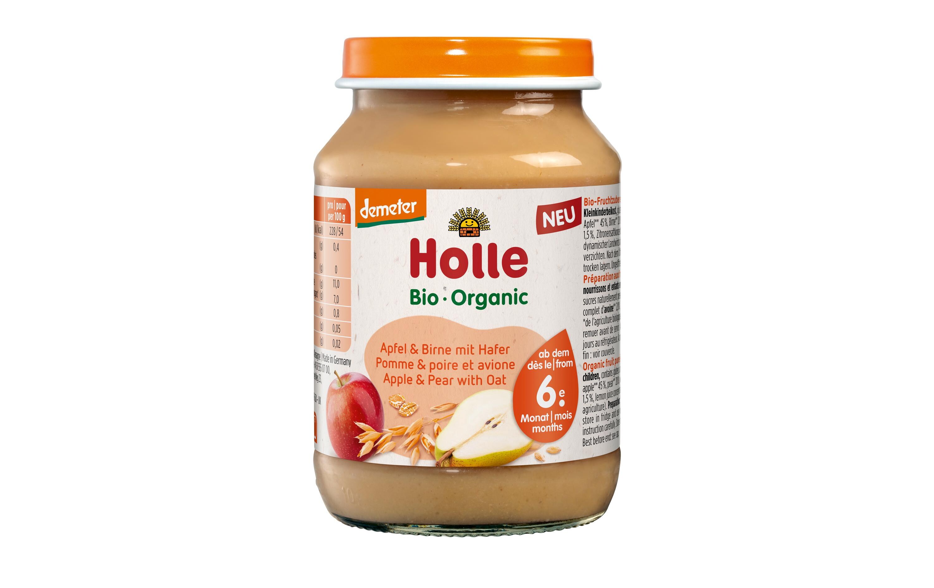 Früchte Apfel & Birne mit Hafer 190 gBio-Früchtezubereitung mit Hafer