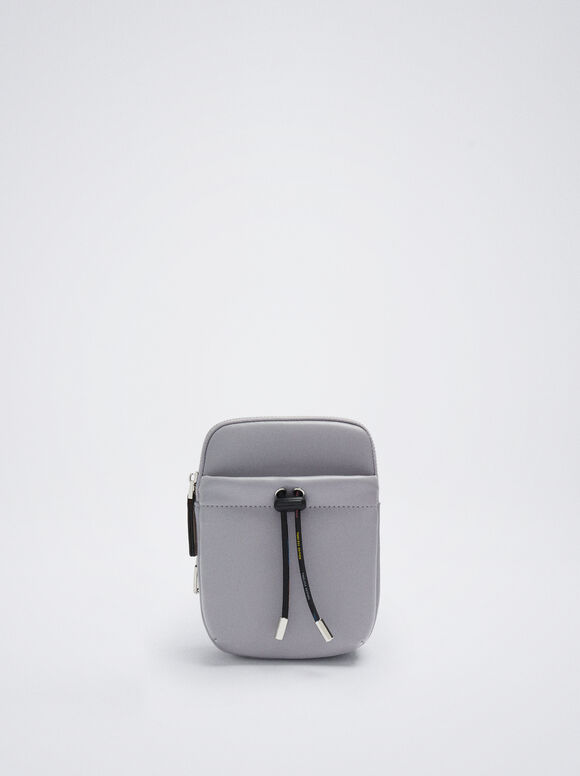 Bolsa para celular com fecho ajustável - Azul