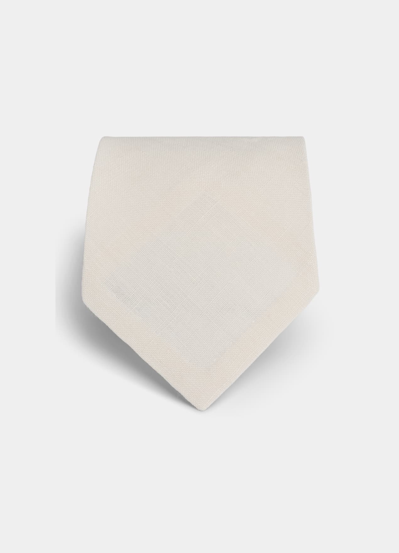 Cravate blanc cassé
