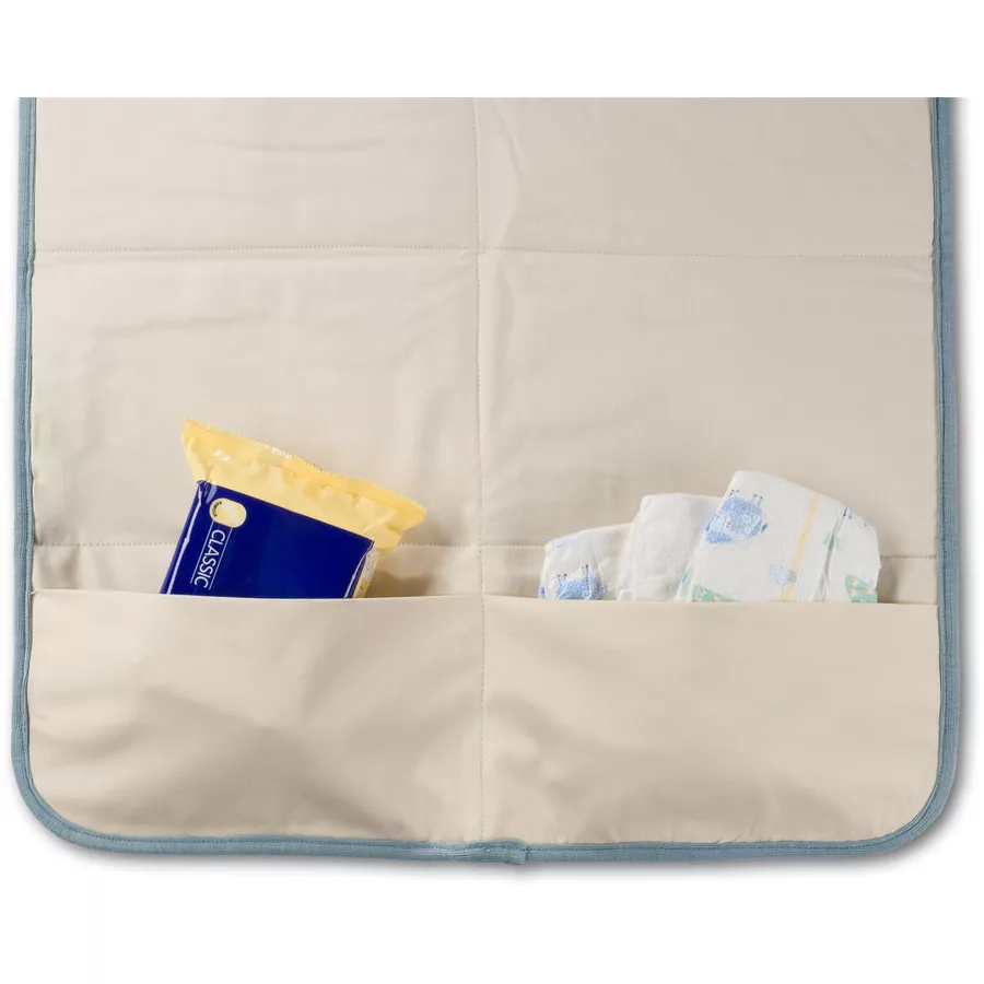 Hofbrucker Wickel Clutch Wickeltasche Mara taubenblau