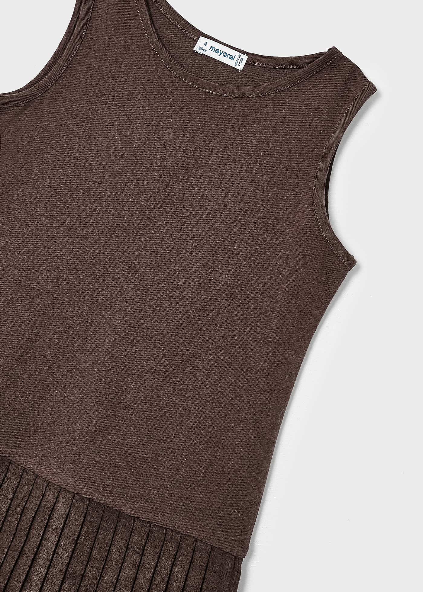Vestido infantil com suéter em intársia