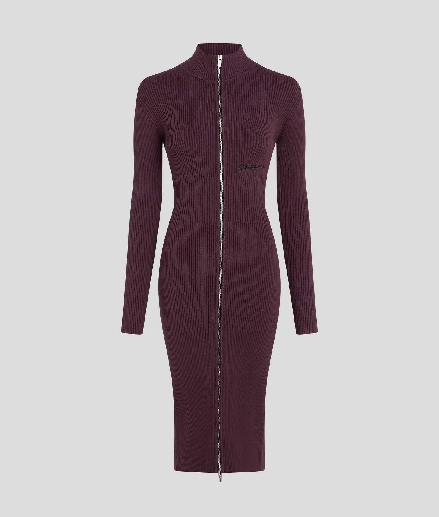 ROBE EN TRICOT ZIPPÉE SUR LE DEVANT KLJ