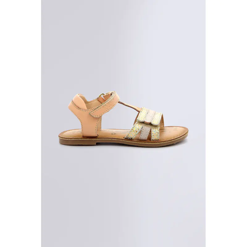DIAMANTO NUDE METALLISE SANDALES Cuir Fille