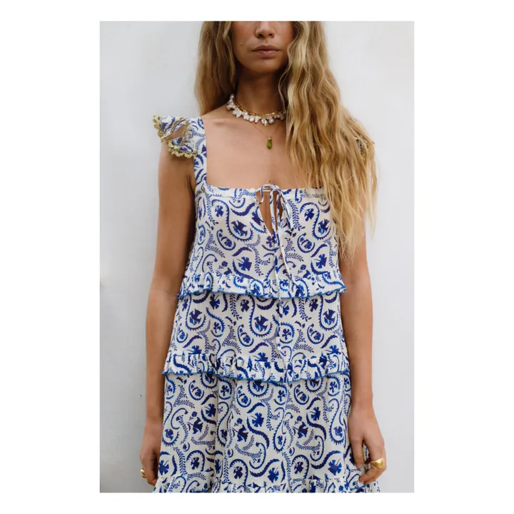 JoSephine Robe Volants Kir Royal | Bleu