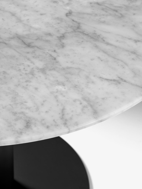 &tradition In between SK11 tafel bronzed onderstel, bianco carrara
