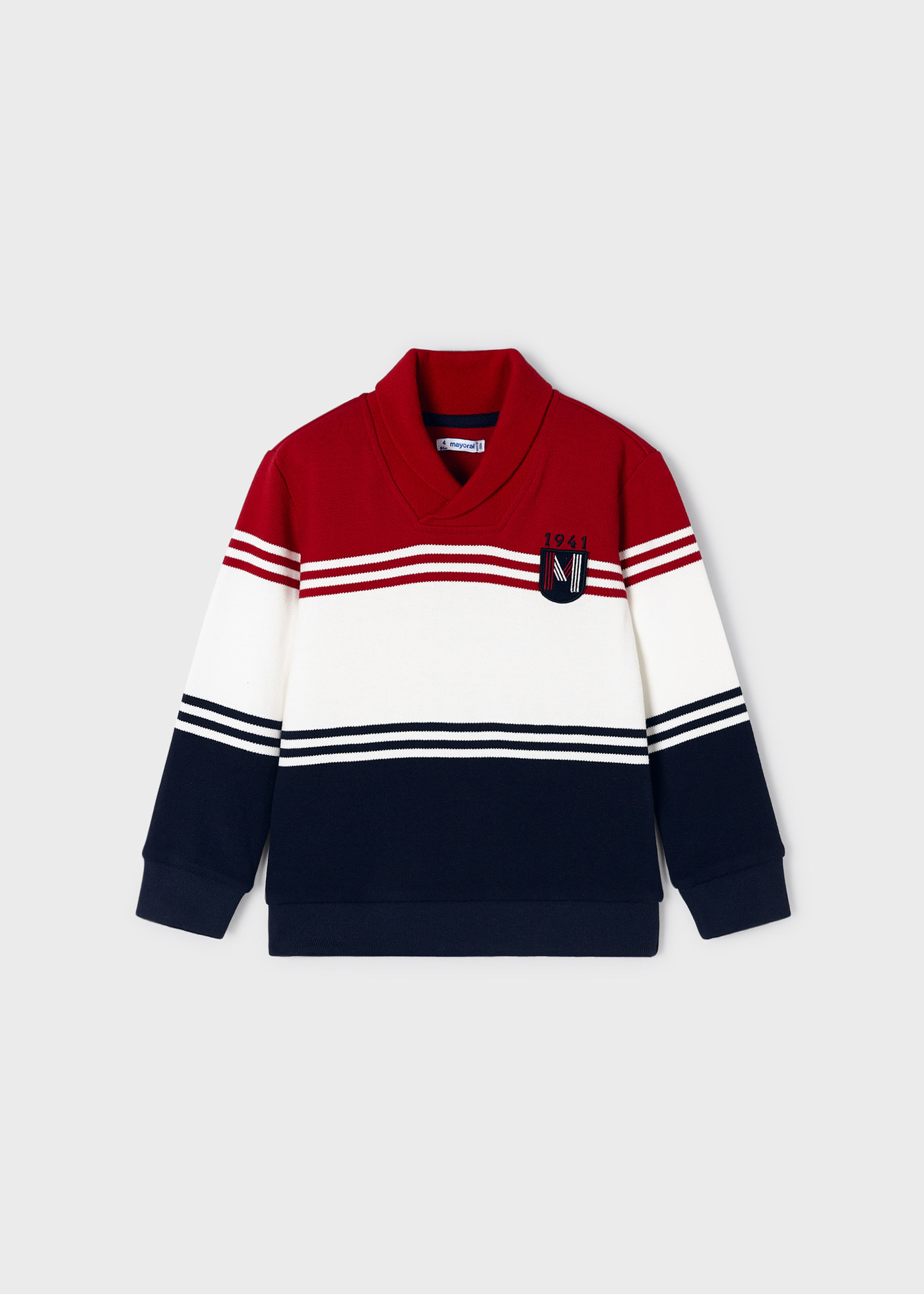 Moletom Better Cotton infantil com gola transpassada
