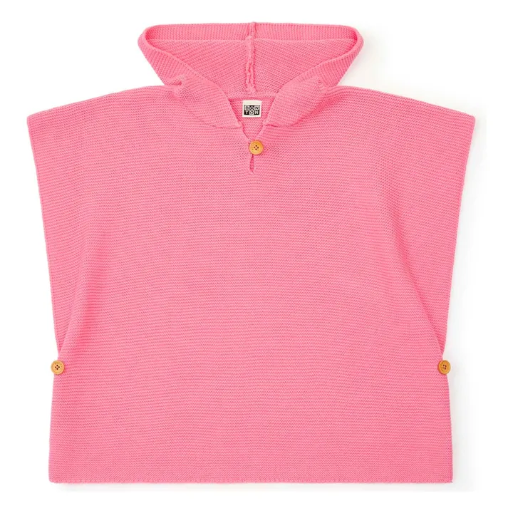 Bonton Poncho Coton Bio | Rose
