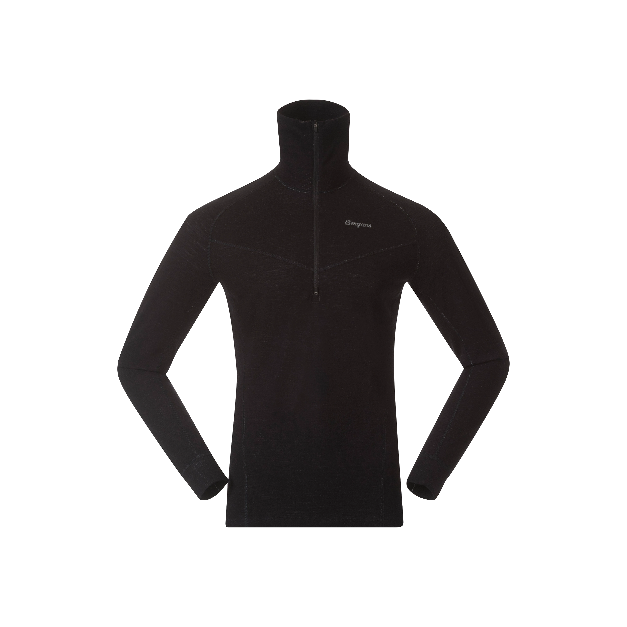 Inner:Dual Merino Half Zip Men Black