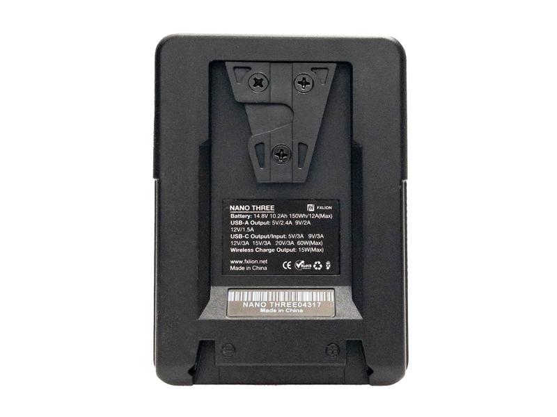 FXLion Videokamera-Akku Nano Three Wireless V-Mount 150 Wh Videokamera-Akku