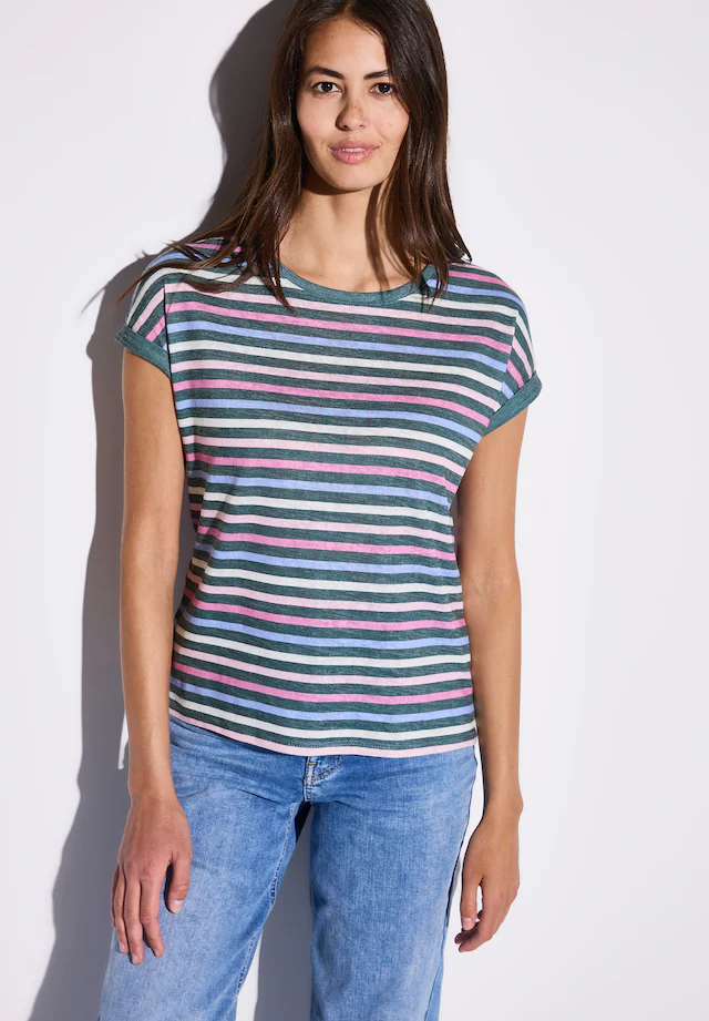 STREET ONE Shirttop , mit Streifenmuster