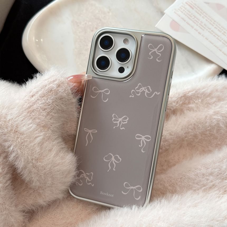 kloudkase - Bow Phone Case - iPhone 16 Pro Max / 16 Pro / 16 Plus / 16 / 15 Pro Max / 15 Pro / 15 Plus / 15 / 14 Pro Max / 14 Pro / 14 Plus / 14 / 13 Pro Max / 13 Pro / 13