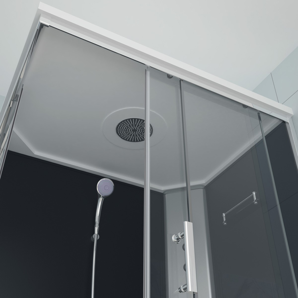 Saniclear Econo complete douchecabine rechthoek 120x80x215cm