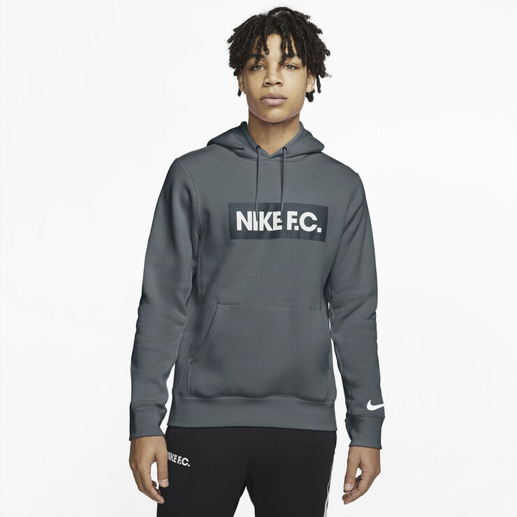Nike F.c. Fleece Haettetroje Grå