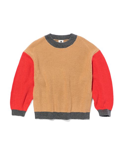 pull enfant en maille beige