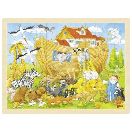 goki Einlegepuzzle Einzug in die Arche Noah, 96 Teile
