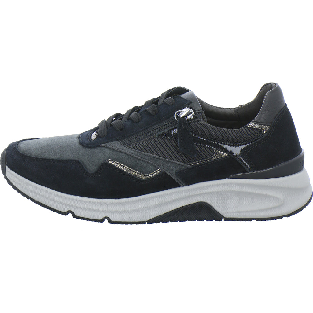 Gabor Comfort Sneaker Damen Rolling Soft Schwarz-kombi
