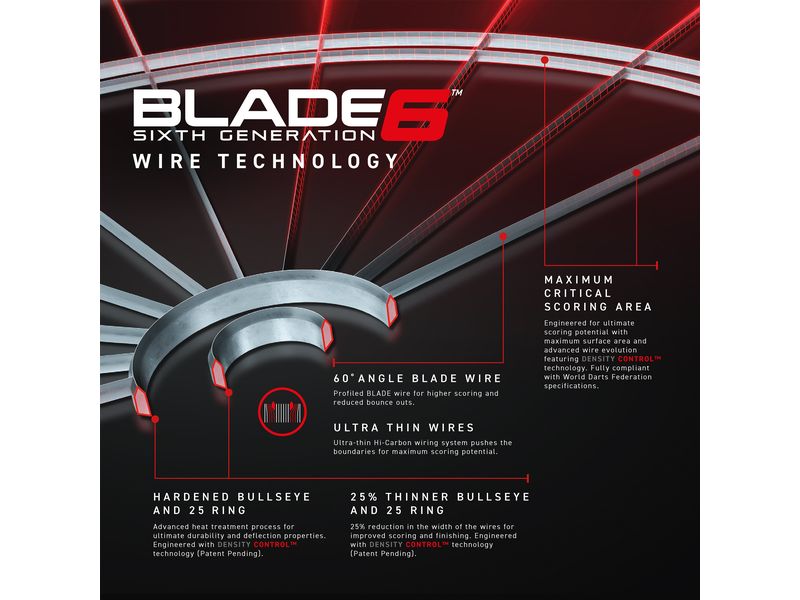 Winmau Dartboard Blade 6 Dartscheibe