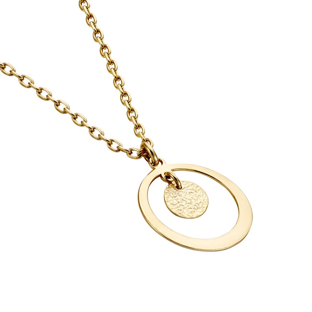 Collier Johnnie Plaqué Or Jaune