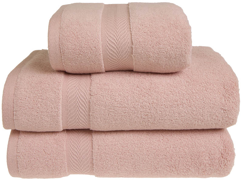 Marna hamp håndkle 50x90 lys rosa