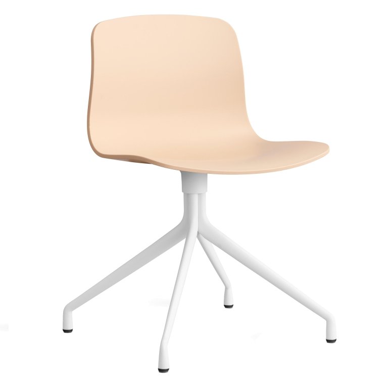 Hay AAC10 stoel wit onderstel Pale Peach