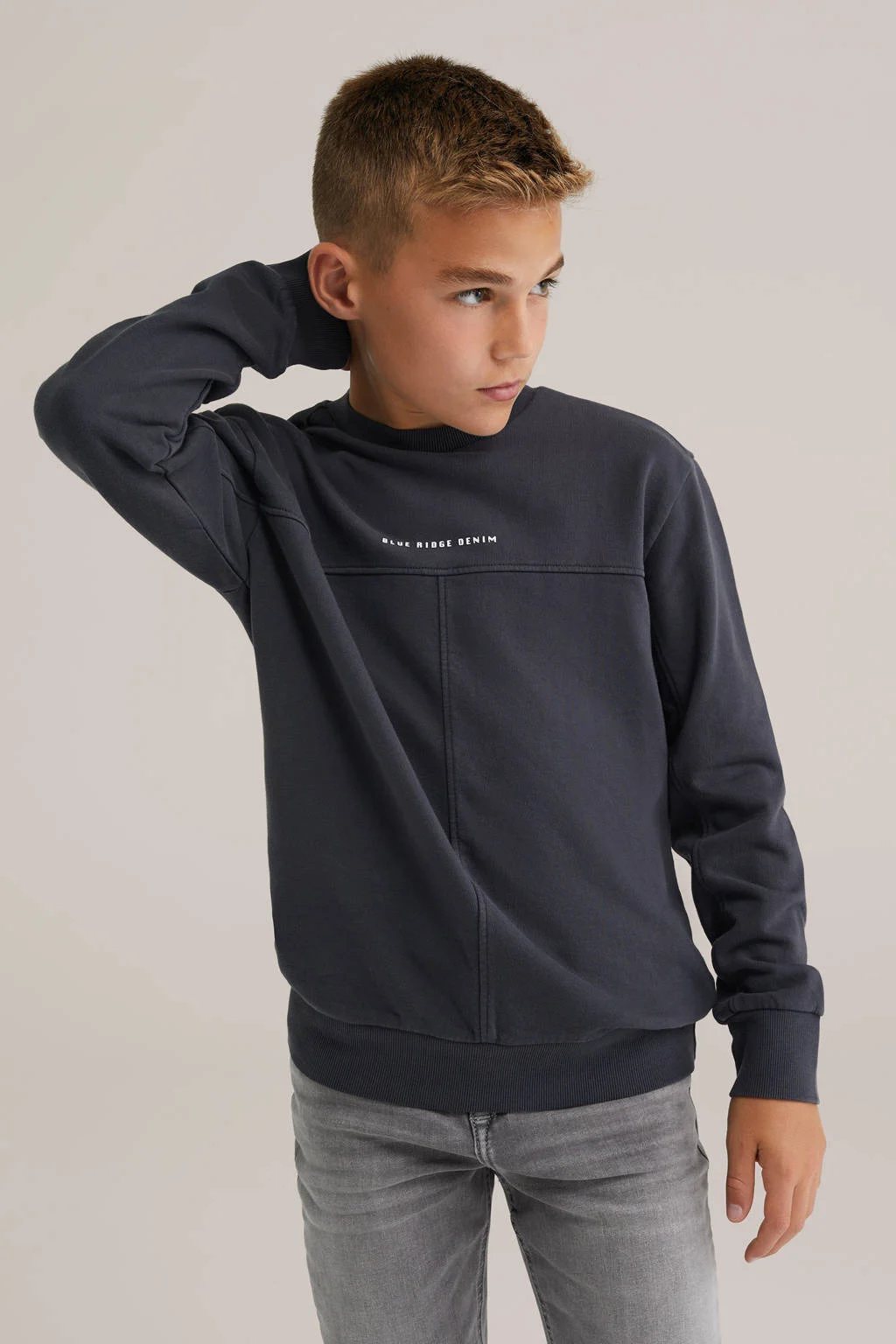 WE Fashion Blue Ridge sweater antraciet