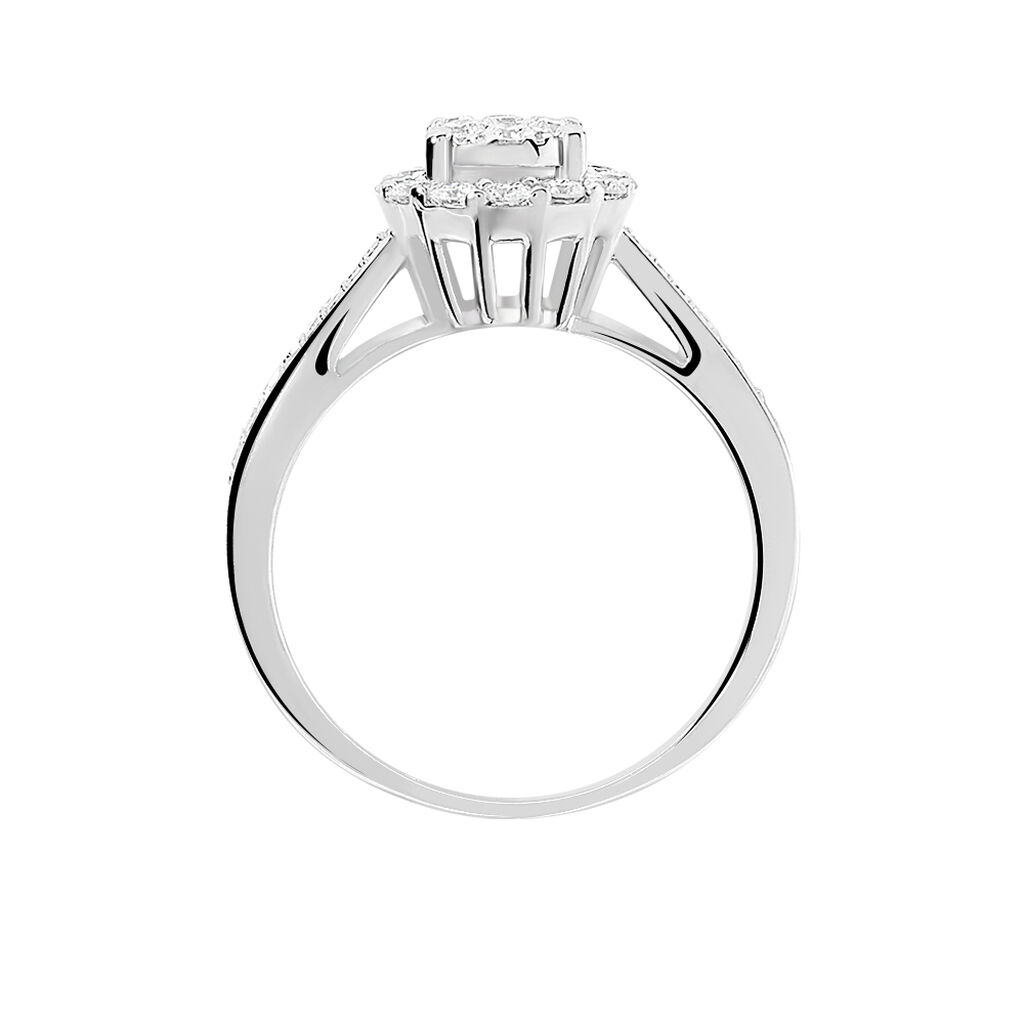 Bague Chou Or Blanc Diamant