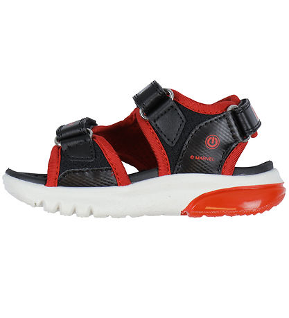 Geox Sandalen m. Light - Ciberdron - Schwarz/Rot