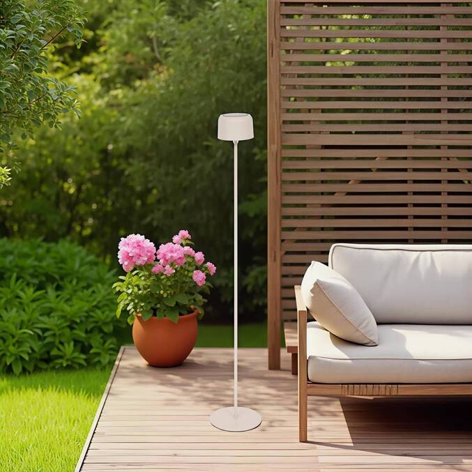 Lampadaire solaire BOLTY Argile