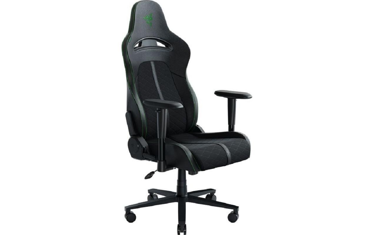 Gaming-Stuhl Enki X Schwarz<br>Gaming-Stuhl aus Kunstleder mit 130 kg Belastbarkeit