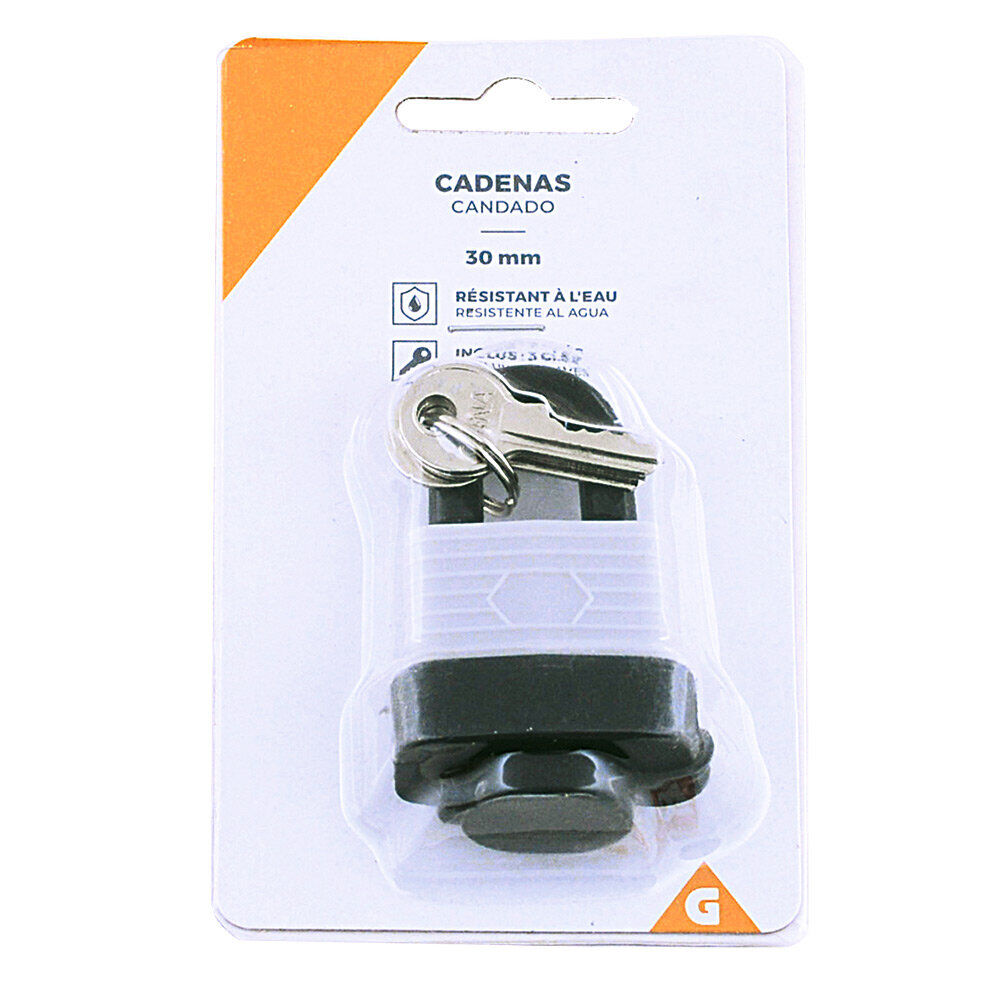 Cadenas 30 mm avec 3 clés - Résistant à l'eau