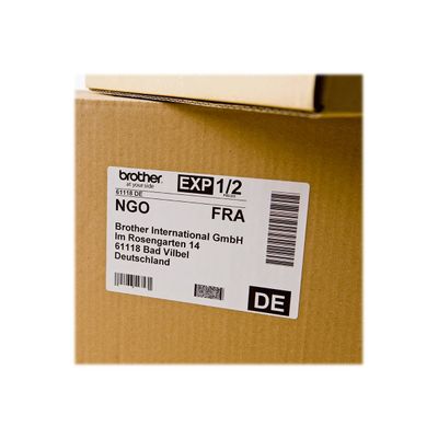 Brother DK-11202 - Ruban d'étiquettes auto-adhésives - 1 rouleau de 300 étiquettes (62 x 100 mm) - fond blanc écriture noire