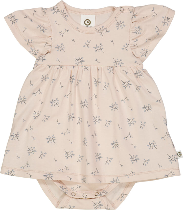 Müsli by Green Cotton Jasmin s/s dress body Nightingale/ jasmin blue/ stormy blue
