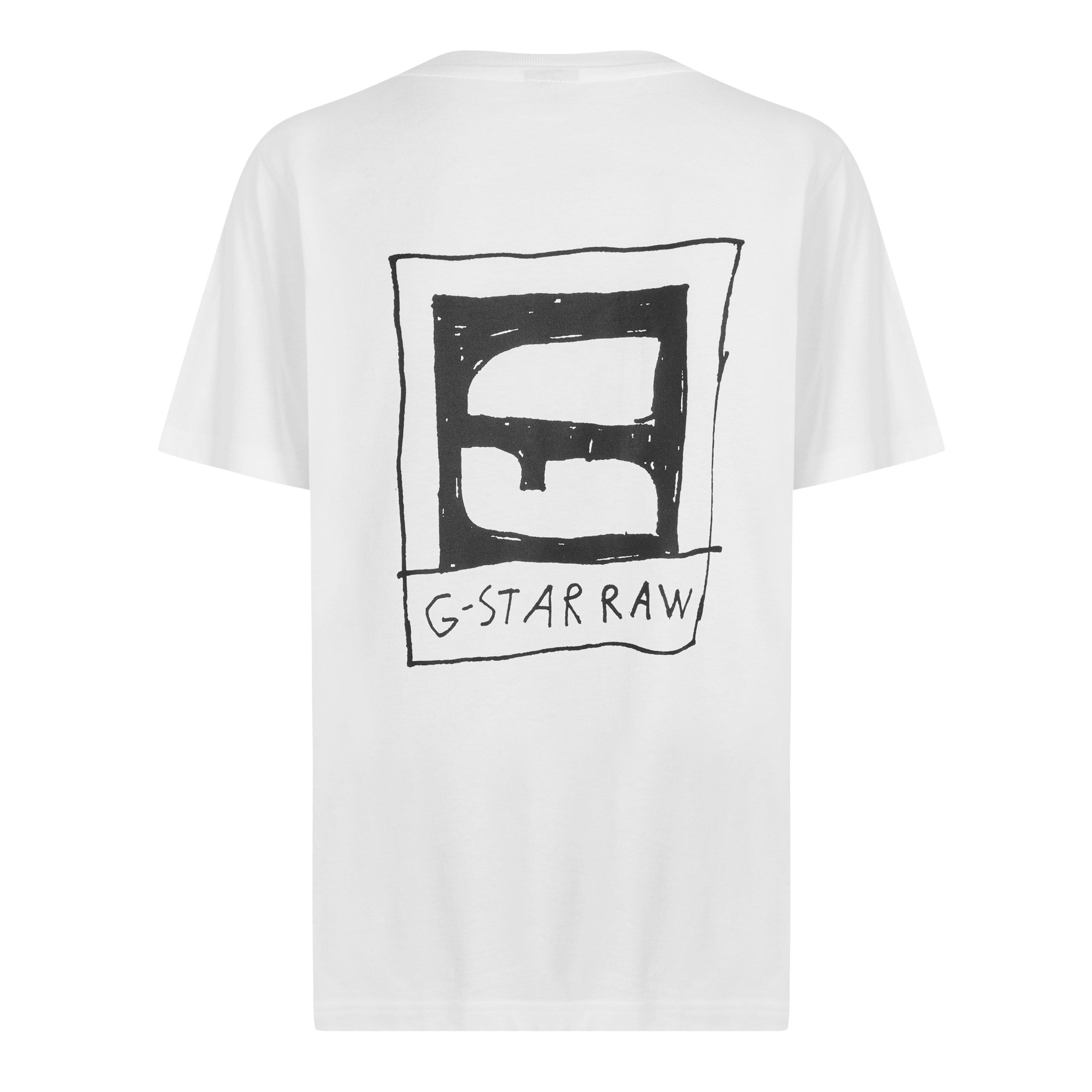 G Star Back Print T Shirt