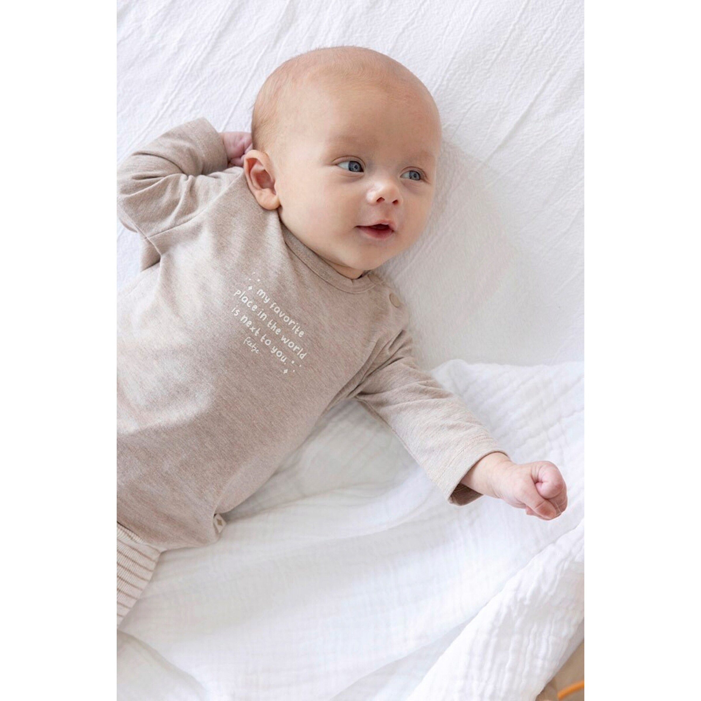 Feetje Shirt langarm Favorite place taupe