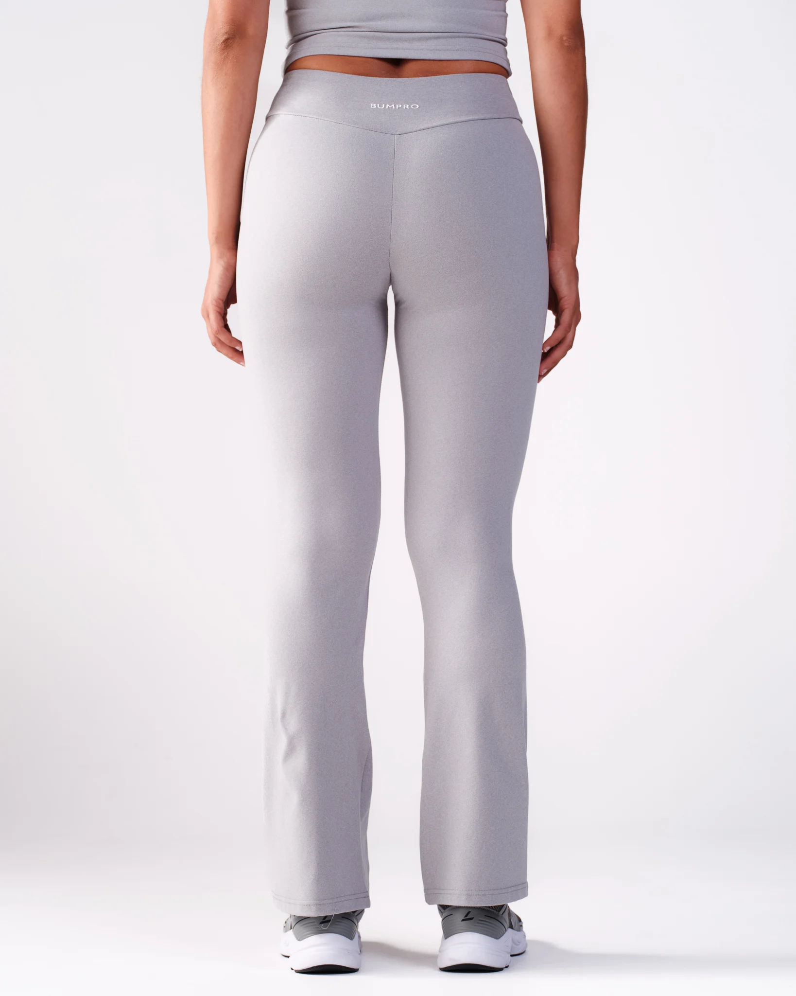 Bumpro Lively Flare Pants Grey Melange