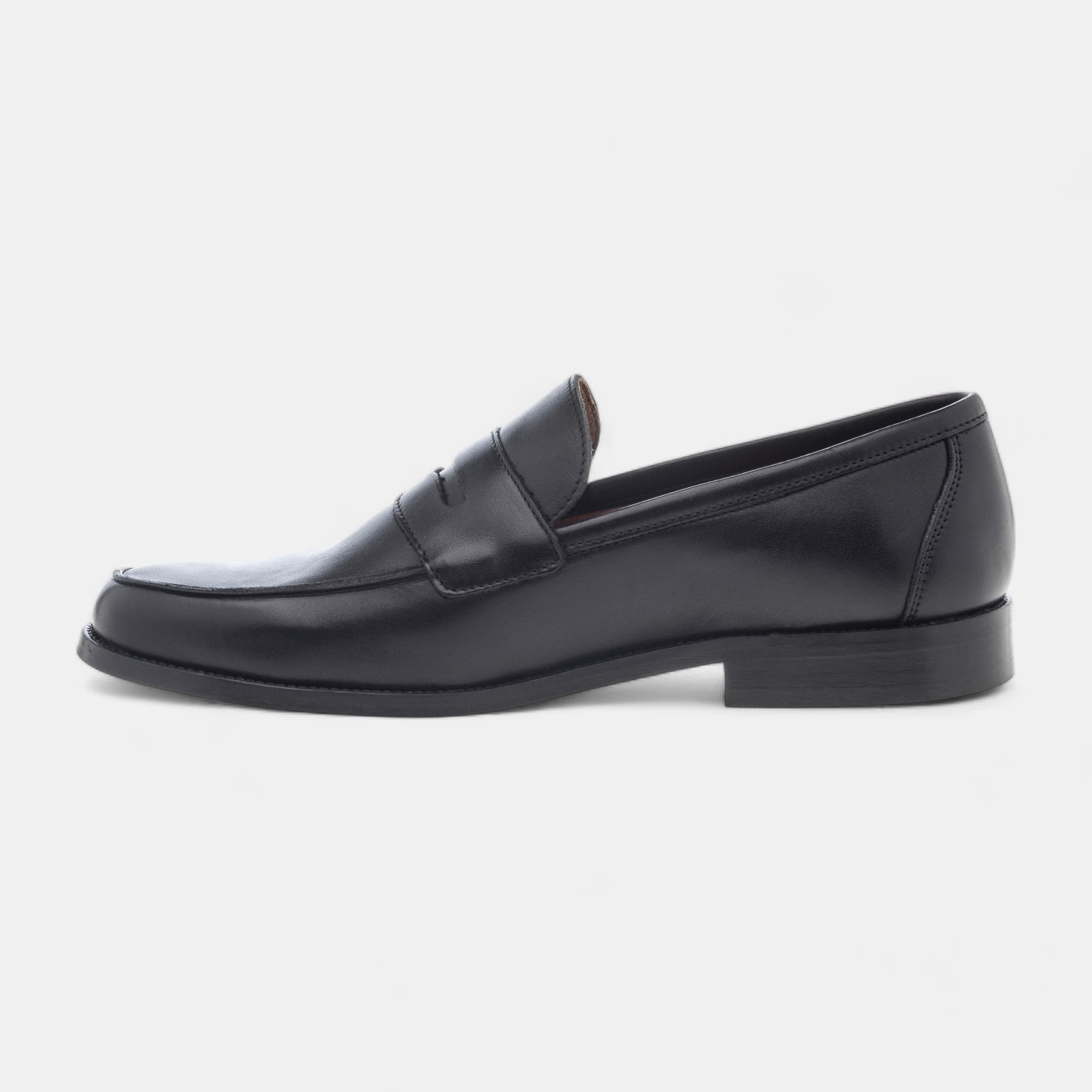 Chaussures habillées cousues Homme en cuir noir