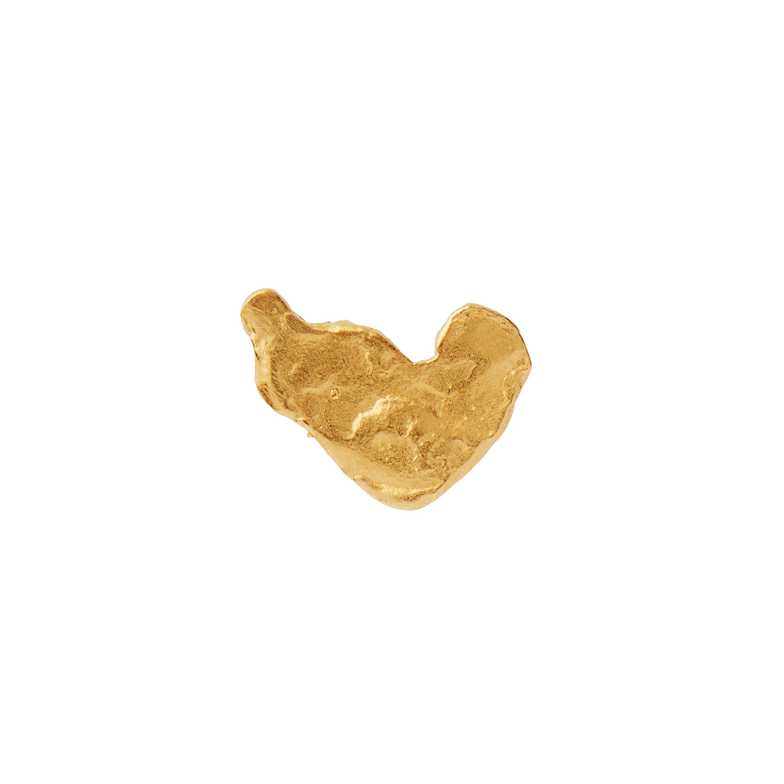 STINE A Jewelry  petit splash disco heart ørestik - forgyldt