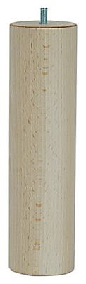Pied de lit cylindrique H. 250 mm x ø70 mm brut