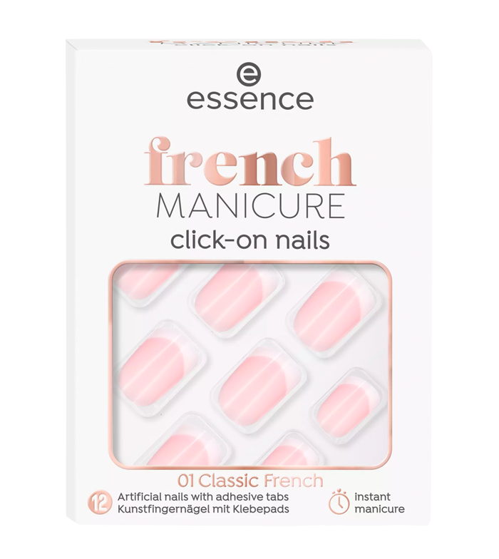 essence - Unhas postiças Click-on French Manicure - 01: Classic French