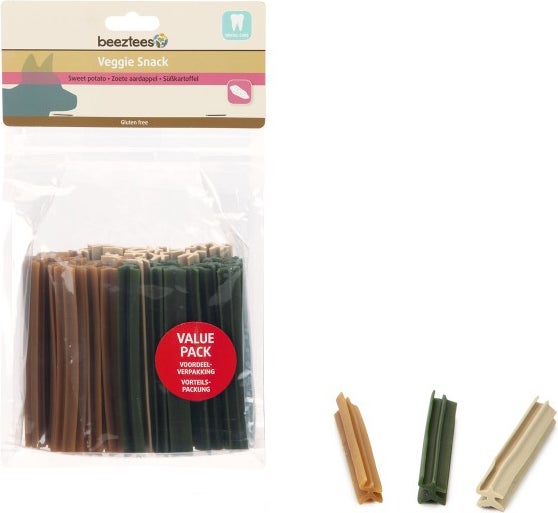 Beeztees hondensnack veggie staaf mix 12 cm 500 g