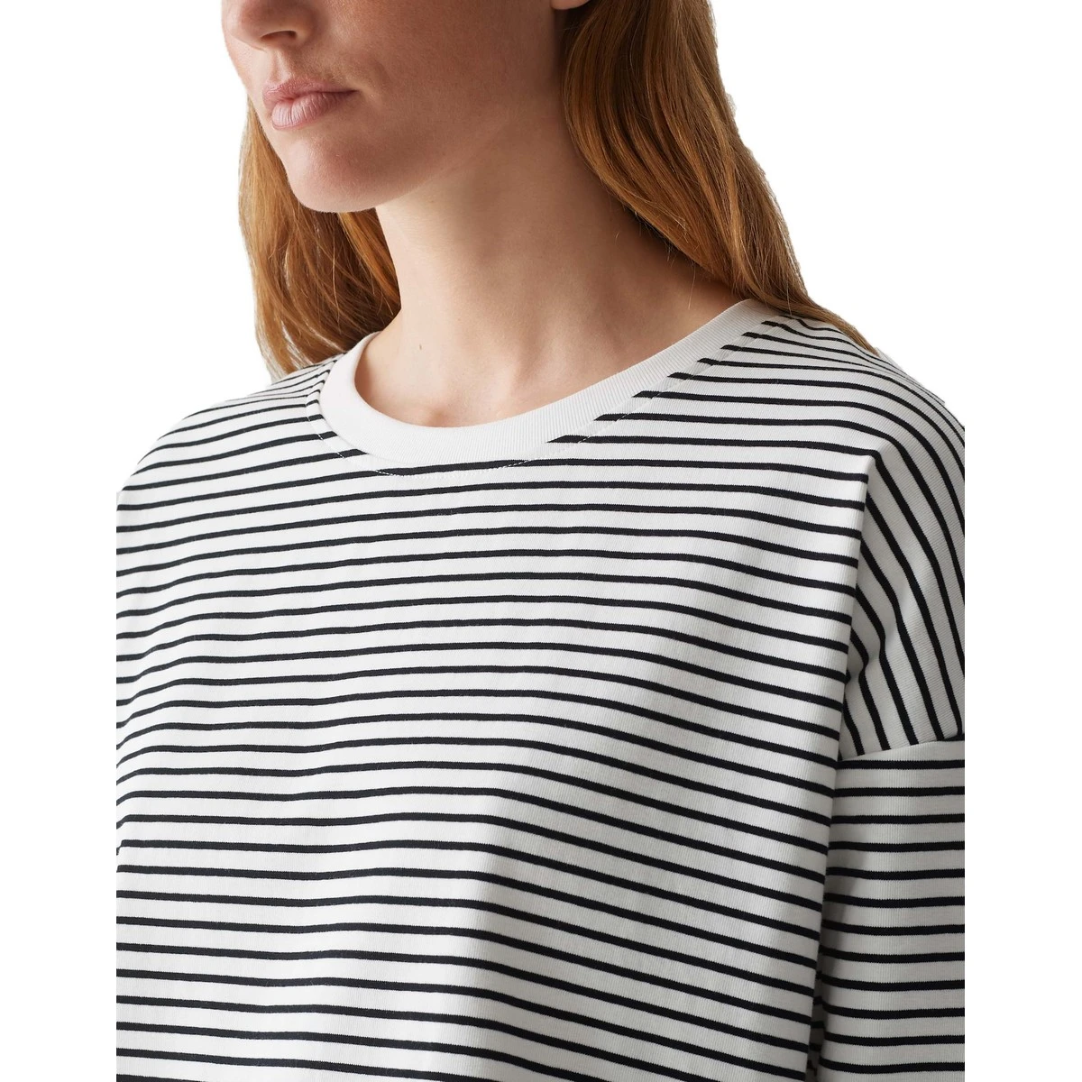 Dames Top 25021 top ls stripe structure