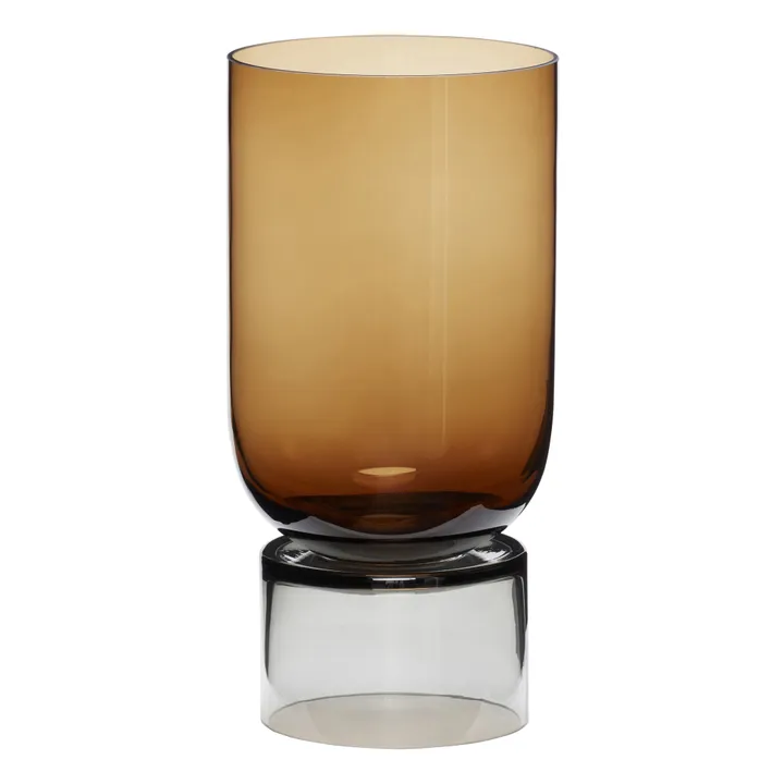 Hübsch Vase en verre | Ambre
