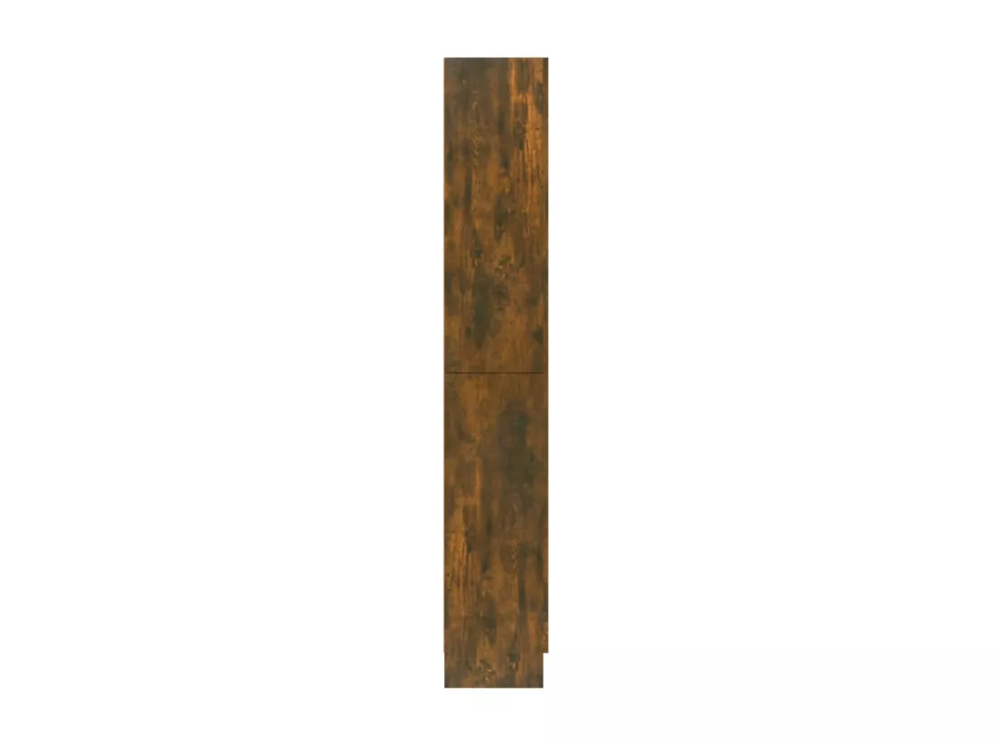 Armoire à vitrine Chêne fumé 82,5x30,5x185,5 cm Bois ingénierie