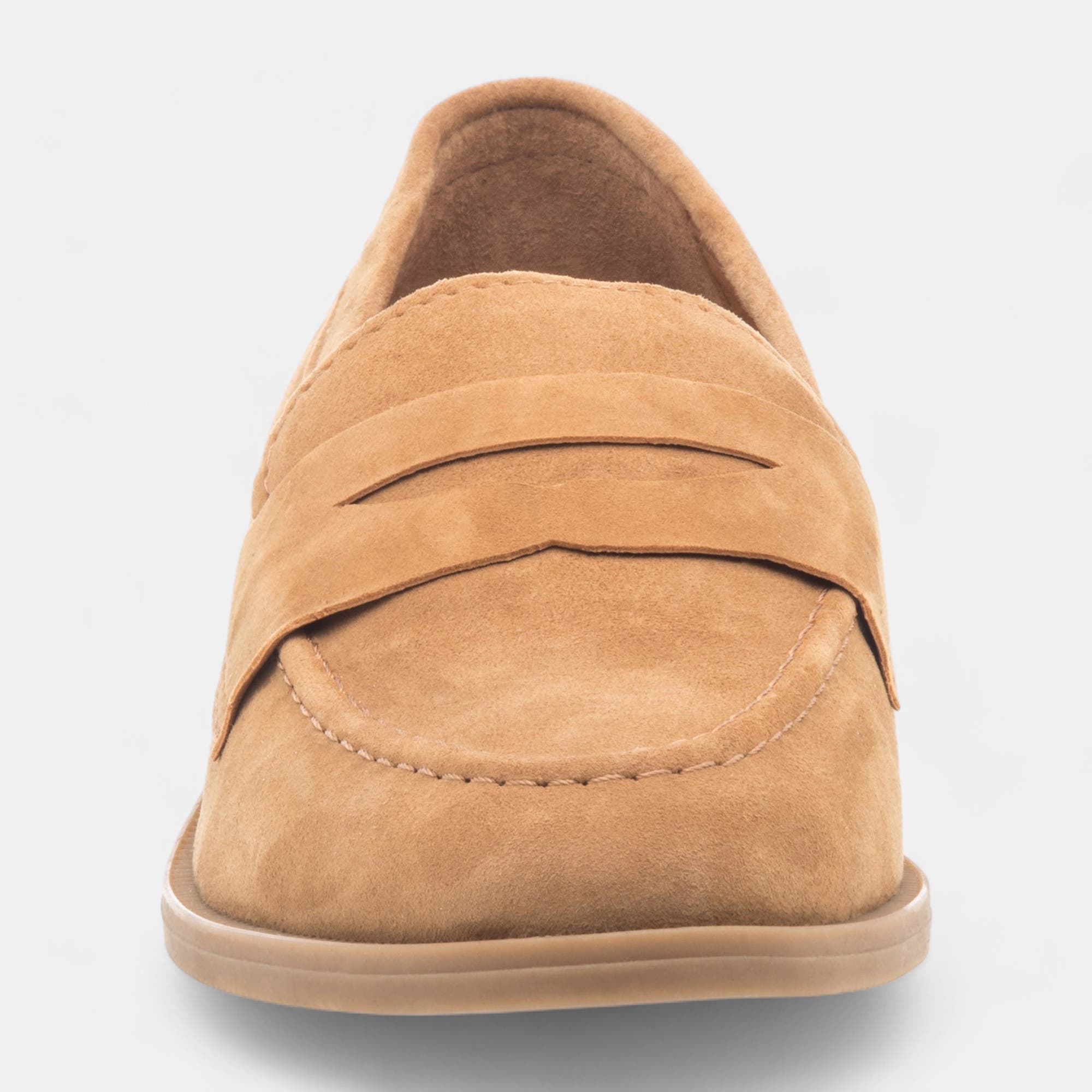 Mocassins Femme en cuir taupe