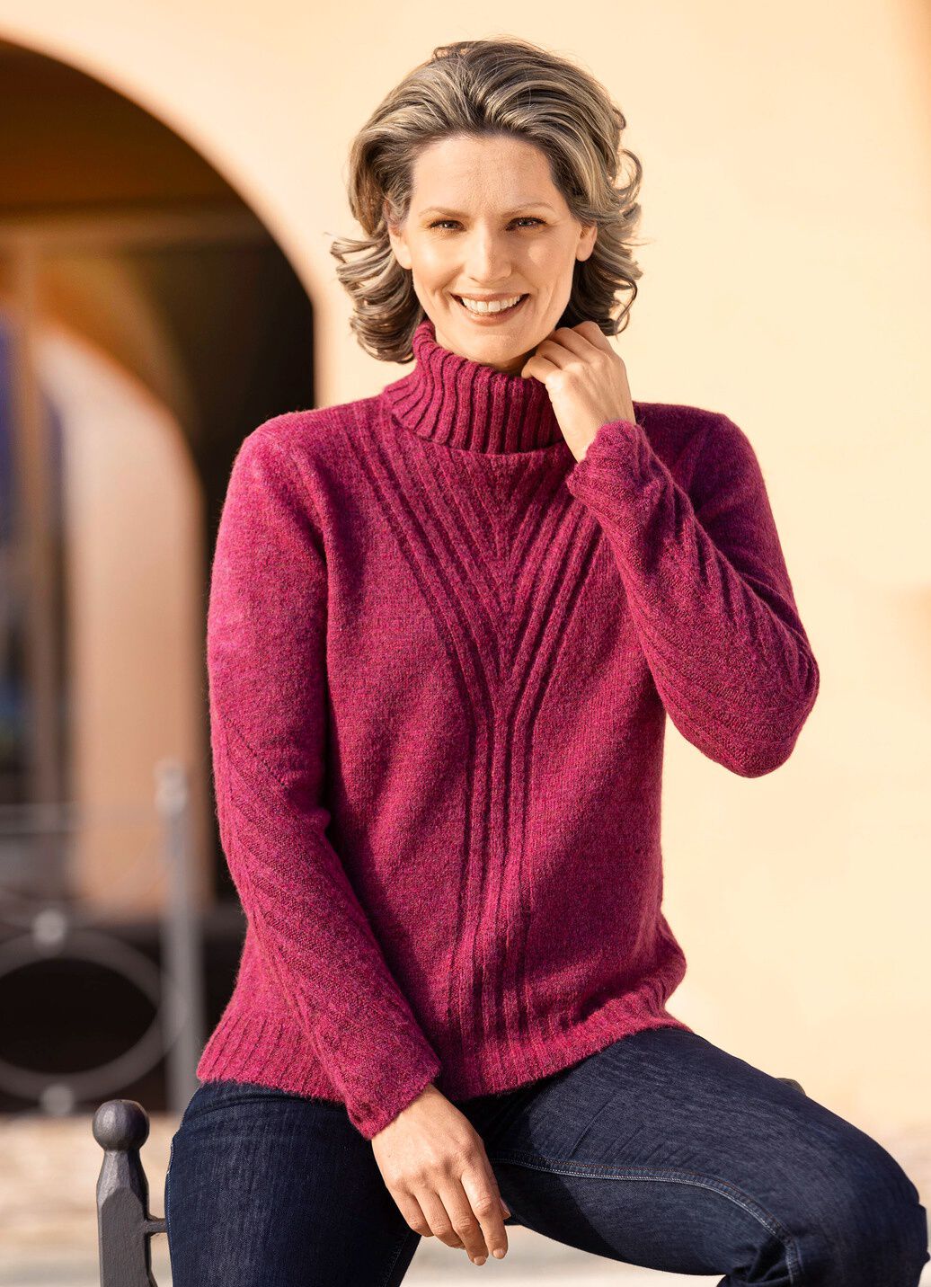 Pullover in sehr kuschliger Flauschqualität